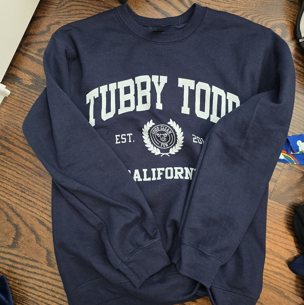 Navy Blue Crew Neck Sweater